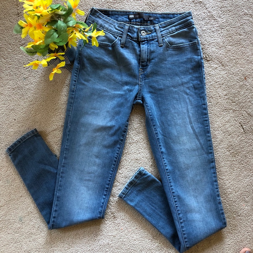 Levi’s Mid- Rise Legging Jean (Denim Blue/25)